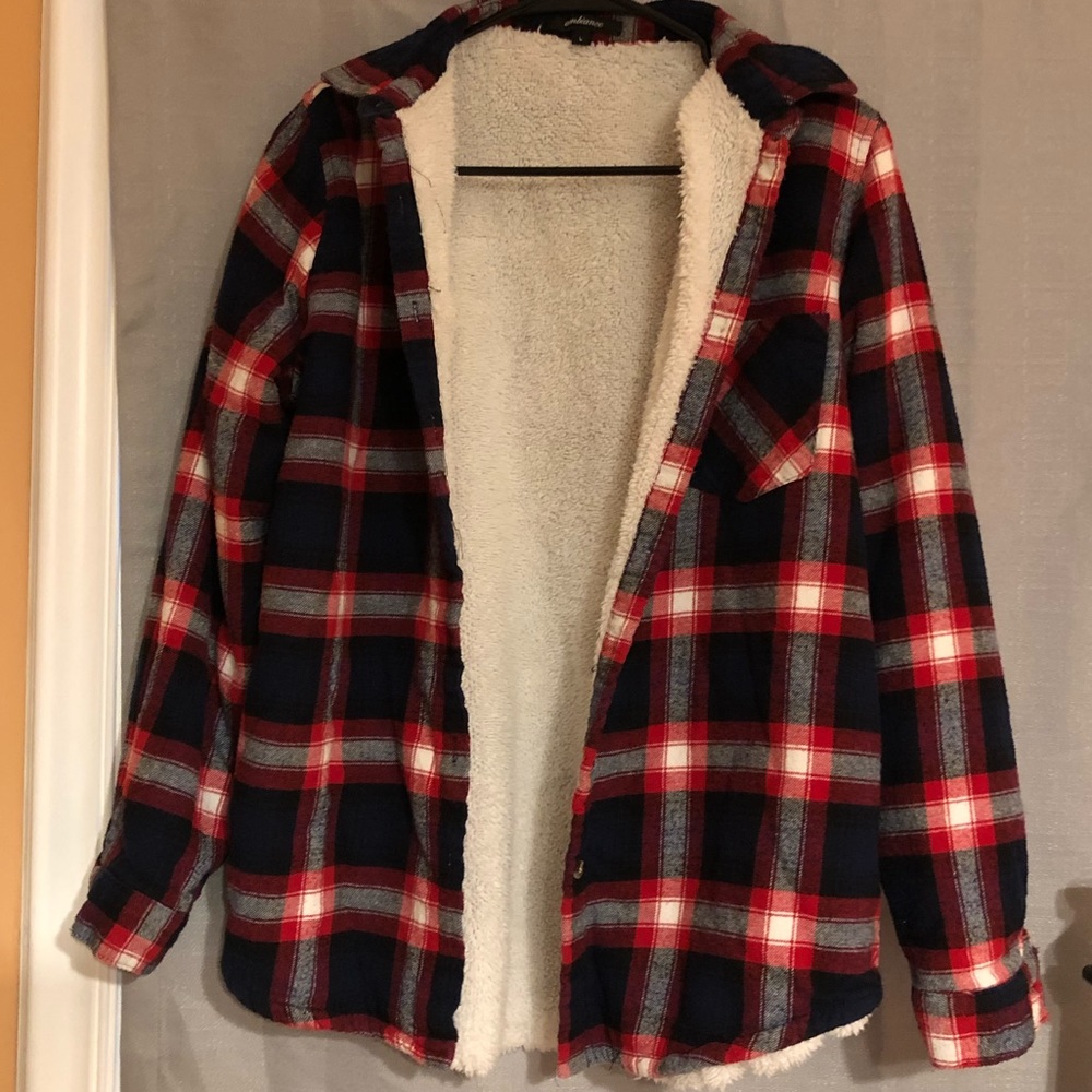 Flannel sweater